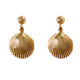 30507 - Dangling Cockle Shell Earrings
