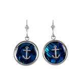 Anchor Sea Opal Earrings (Needs Pricing) - Lone Palm Jewelry