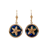 Starfish Sea Opal Earrings (Needs Pricing) - Lone Palm Jewelry