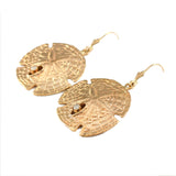 1 1/16" Sand Dollar Earrings with Diamonds - Lone Palm Jewelry