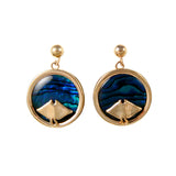 Manta Ray Sea Opal Earrings (Needs Pricing) - Lone Palm Jewelry