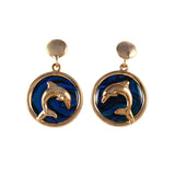 Dolphin Sea Opal Earrings (Needs Pricing) - Lone Palm Jewelry
