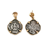 3/4" Replica Atocha Earrings in Twisted Frame - Item #30768 - Lone Palm Jewelry