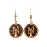 Lobster Sea Opal Earrings (Needs Pricing) - Lone Palm Jewelry