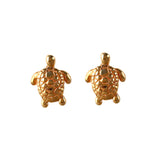 30805 - 3/8" Green Sea Turtle Post Earrings - Lone Palm Jewelry