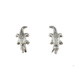 5/8" Sterling Alligator Earrings - Lone Palm Jewelry