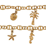 40230 - Nautical Chain with Sea-life Charms Bracelet