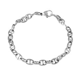 40232 - 1/4" Bar Link Anchor Chain Bracelet - Lone Palm Jewelry