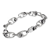 40233 - Bar Link Anchor Chain & Shackle Bracelet - Lone Palm Jewelry