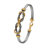 40414 - Double Love Knot Cable Bracelet