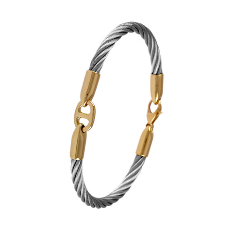 40419 - Single Cable Bar Link Bracelet