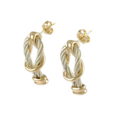 Square Knot Cable Earrings - Lone Palm Jewelry