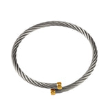 40440 - Bypass Single Cable Cuff Bracelet