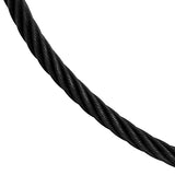 40480 - 4mm Black Titanium Cable Necklace