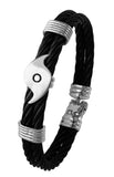 40658 - Black Cable Hurricane Bracelet (2 x 5mm)