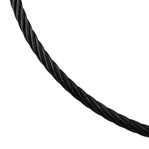 41400 - 2.5mm Black Cable Necklace