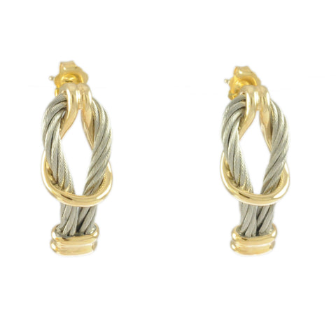 3 Strand Hoop Cable Earrings - Lone Palm Jewelry