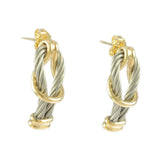 3 Strand Hoop Cable Earrings - Lone Palm Jewelry