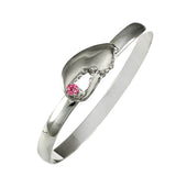 Lobster Claw & Pink Tourmaline Hook Bracelet - Lone Palm Jewelry