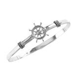 Small Ship's Wheel Hook Bracelet - Lone Palm Jewelry
