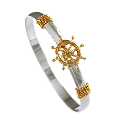 Ship's Wheel Hook Bracelet - Lone Palm Jewelry