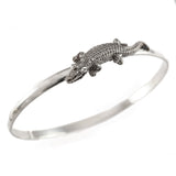 1 3/8" Sterling Alligator Hook Bracelet - Lone Palm Jewelry