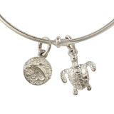 46324 - Turtle and Dolphin Expandable Charm Bracelet