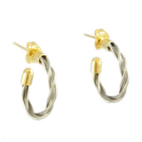 3/4" Plain New Twist Hoop Earrings - Lone Palm Jewelry