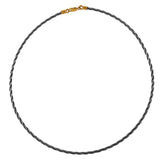 47022 - 2.5mm Stainless Steel New Twist Cable Necklace