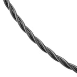 47028 - 3mm Stainless Steel New Twist Cable Necklace