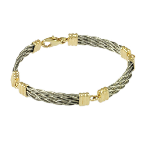 4 Link Triple New Twist Bracelet - Lone Palm Jewelry