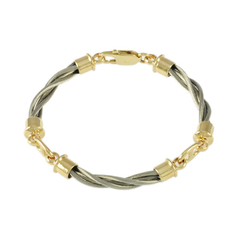 3 Link New Twist Bar Link Bracelet - Lone Palm Jewelry