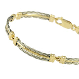5 Link Gold Center New Twist Bracelet - Lone Palm Jewelry