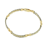 5 Link Gold Center New Twist Bracelet - Lone Palm Jewelry